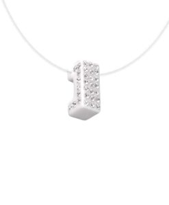 Cristaluna Usa Art In Acrylic Jewelry LUX WHITE ACRYLIC 20340800 Acrylic Necklaces with Swarovski Elements Swarovski © Elements Crystal